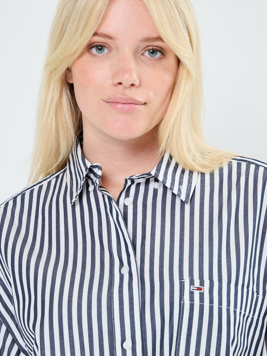 detail Tommy Jeans dámská pruhovaná košile