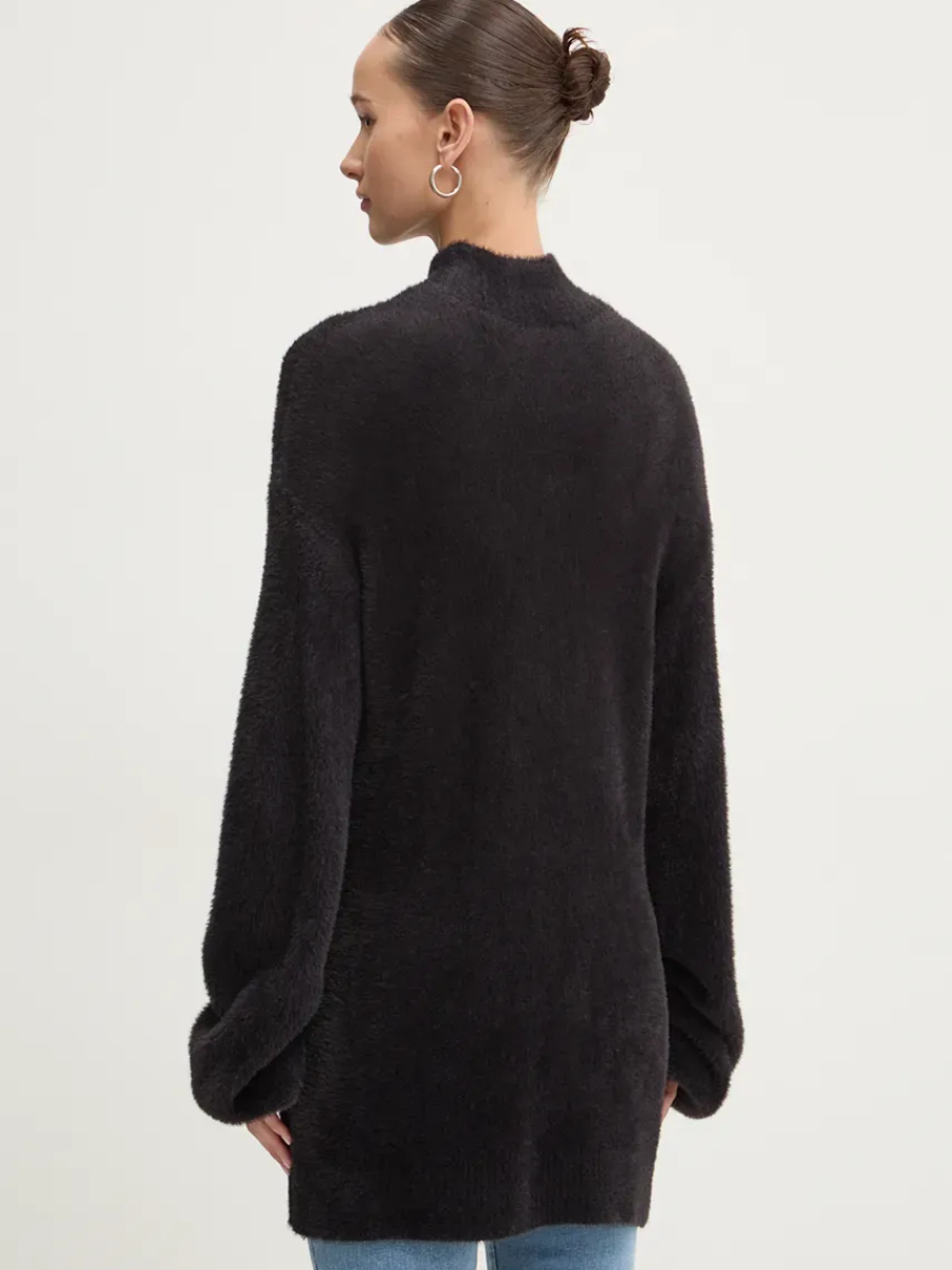 detail Tommy Jeans dámský černý svetr