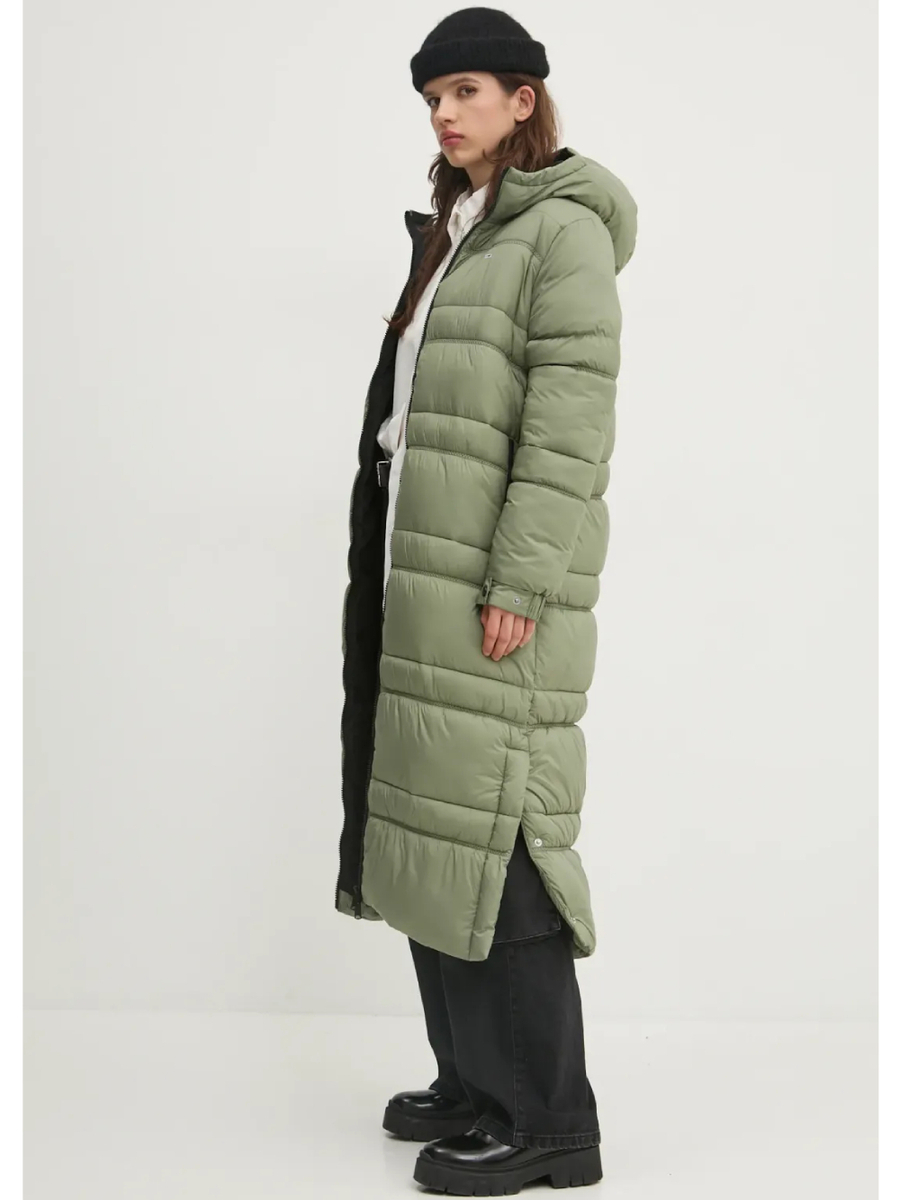 detail Tommy Jeans dámská zelená bunda