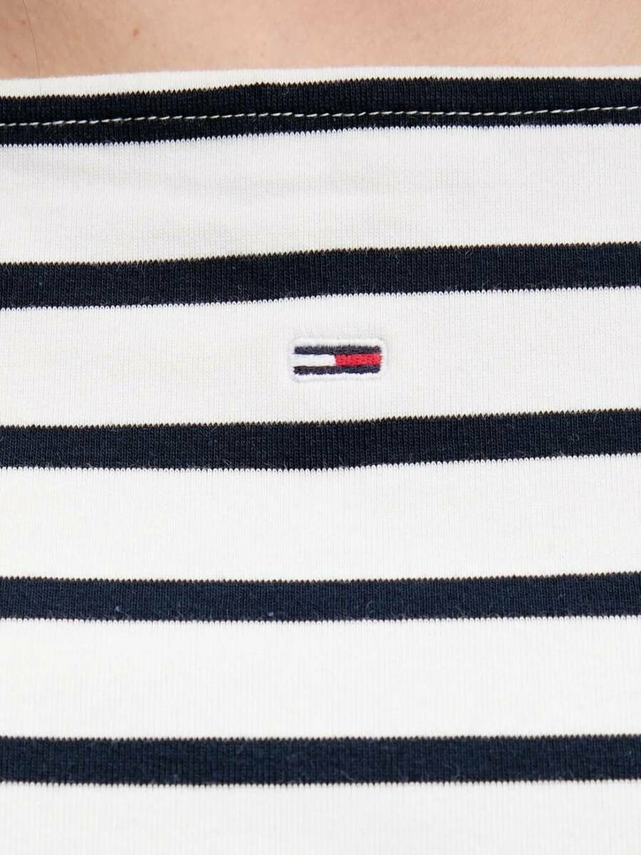 detail Tommy Jeans dámský pruhovaný top
