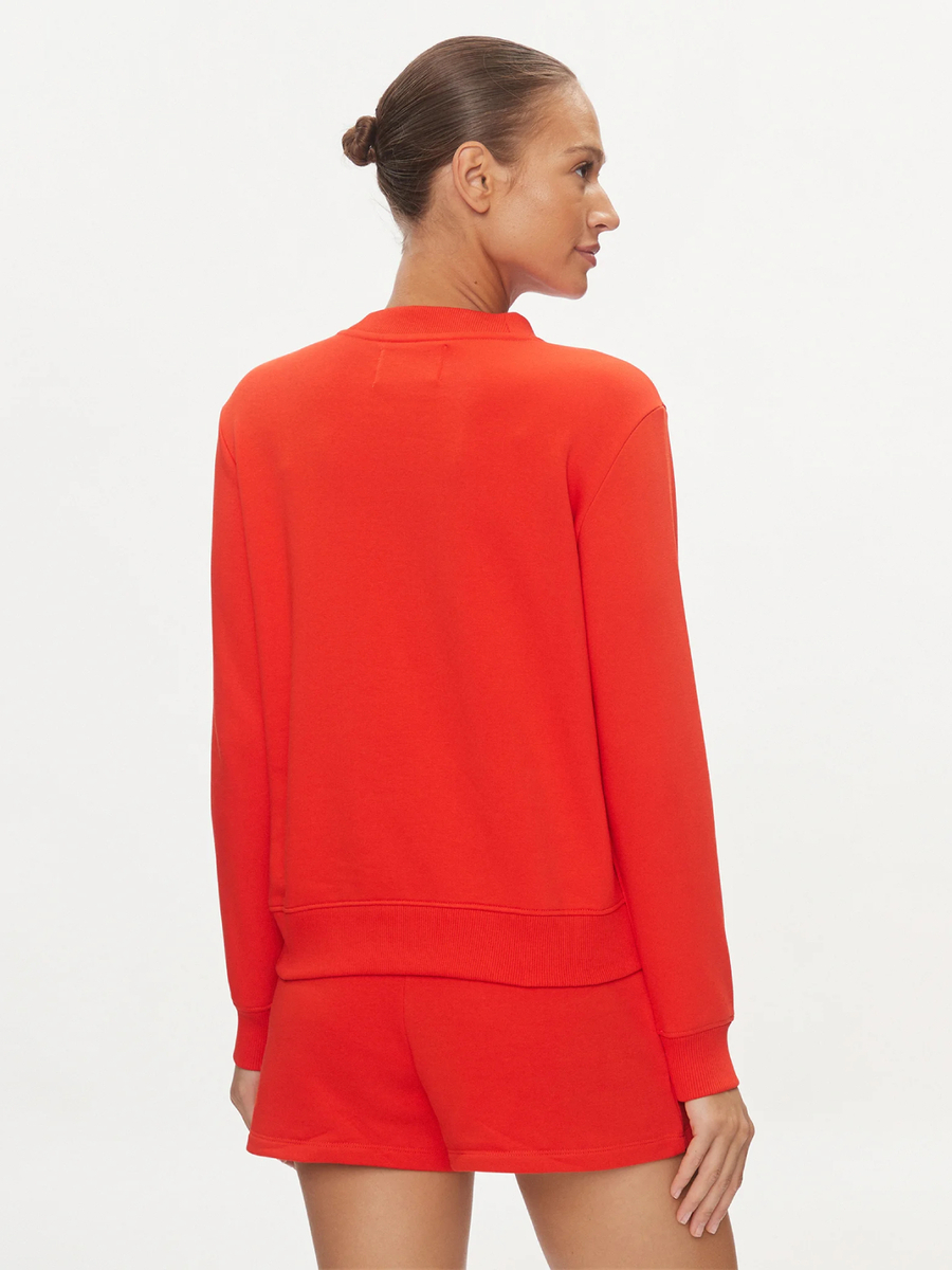 detail Calvin Klein dámská červená mikina