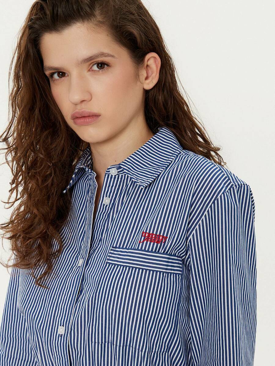 detail Tommy Jeans dámské pruhované šaty