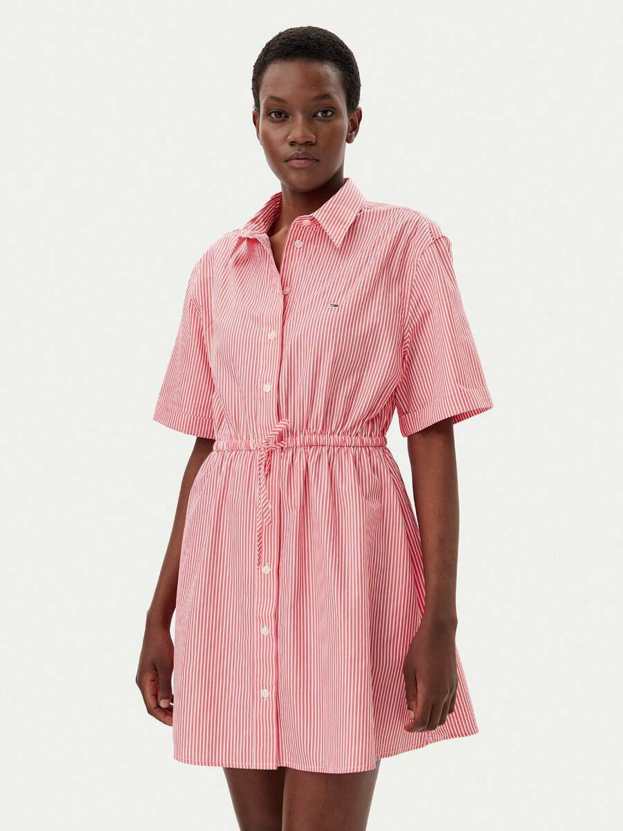 detail Tommy Jeans dámské pruhované šaty