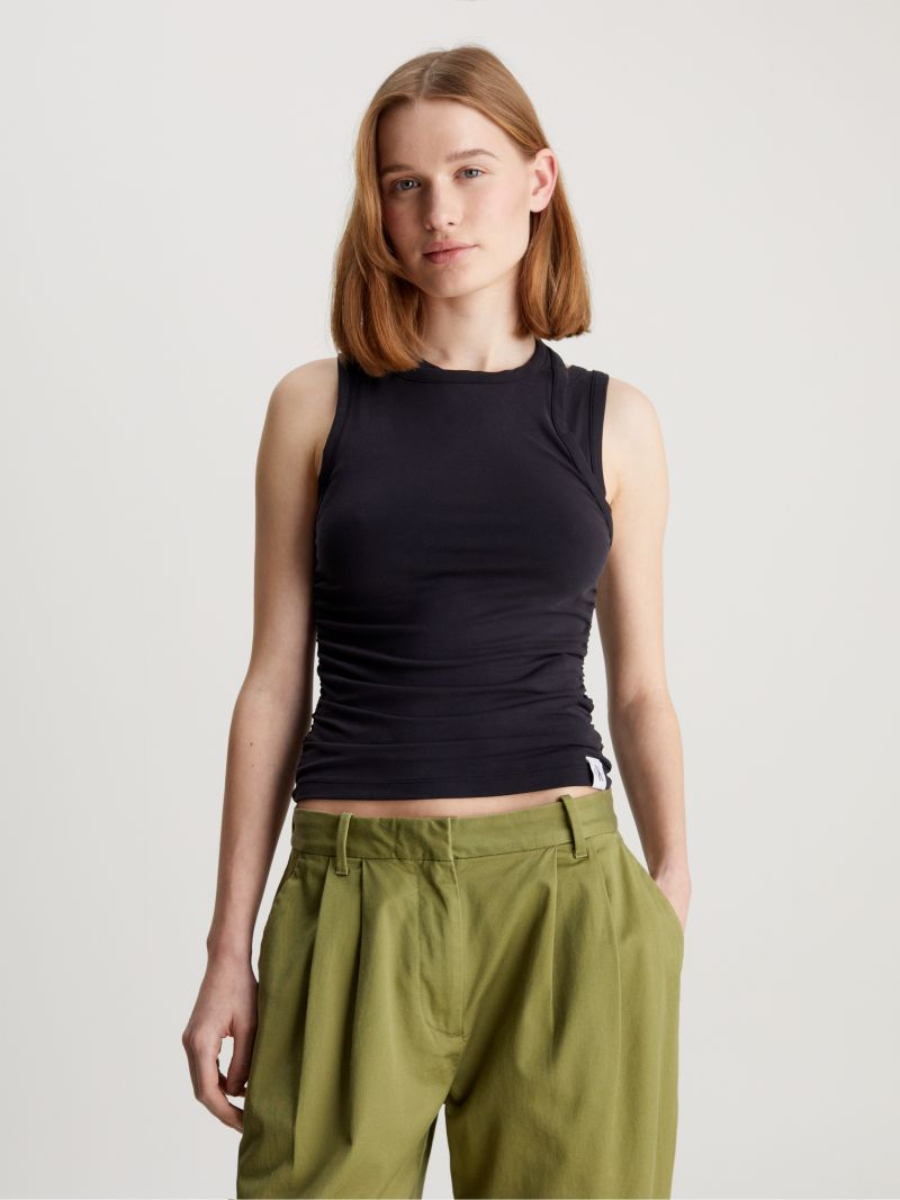detail Calvin Klein dámský černý top