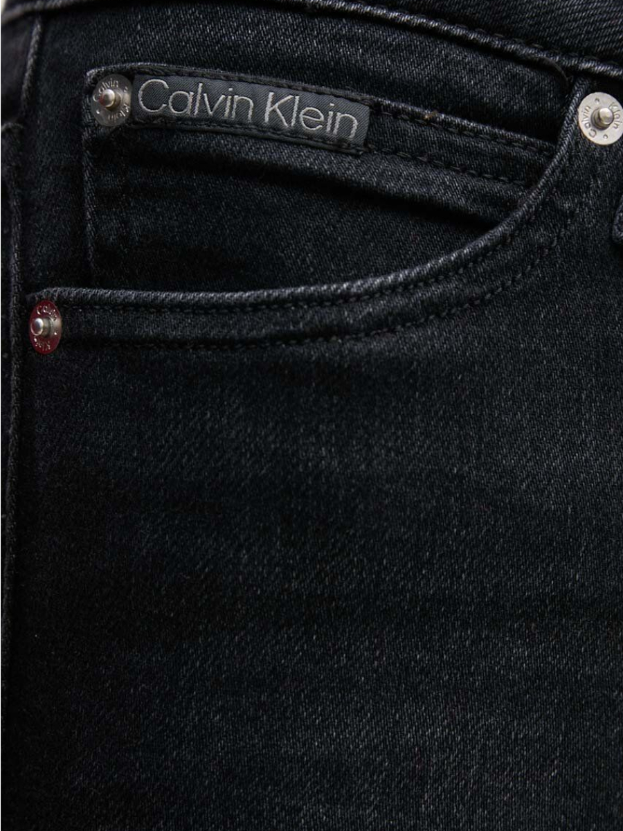 detail Calvin Klein dámské černé džíny