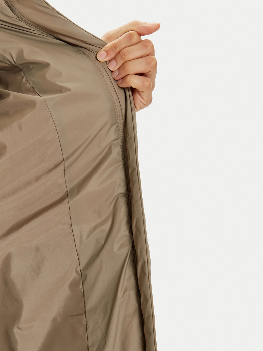 detail Calvin Klein dámská zelenohnědá bunda