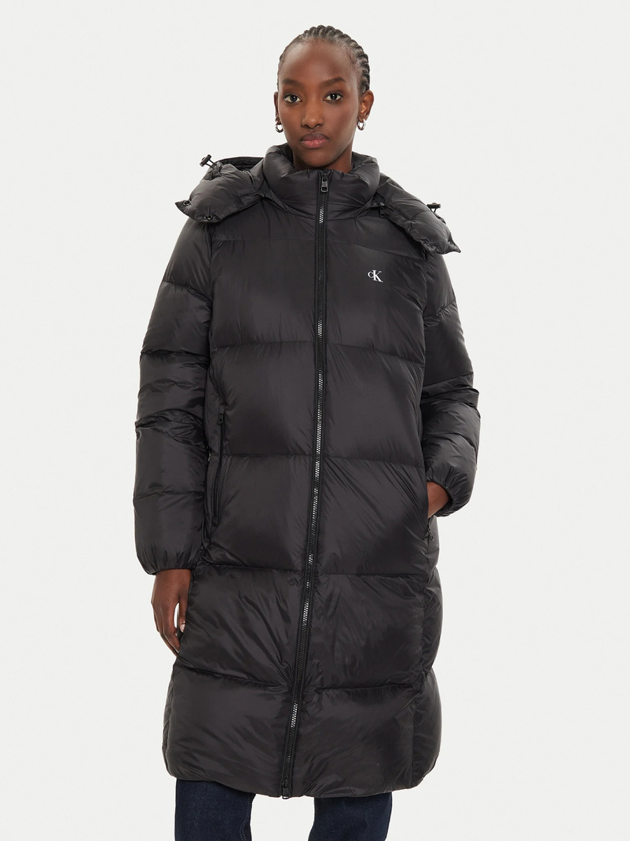 detail Calvin Klein dámská černá bunda