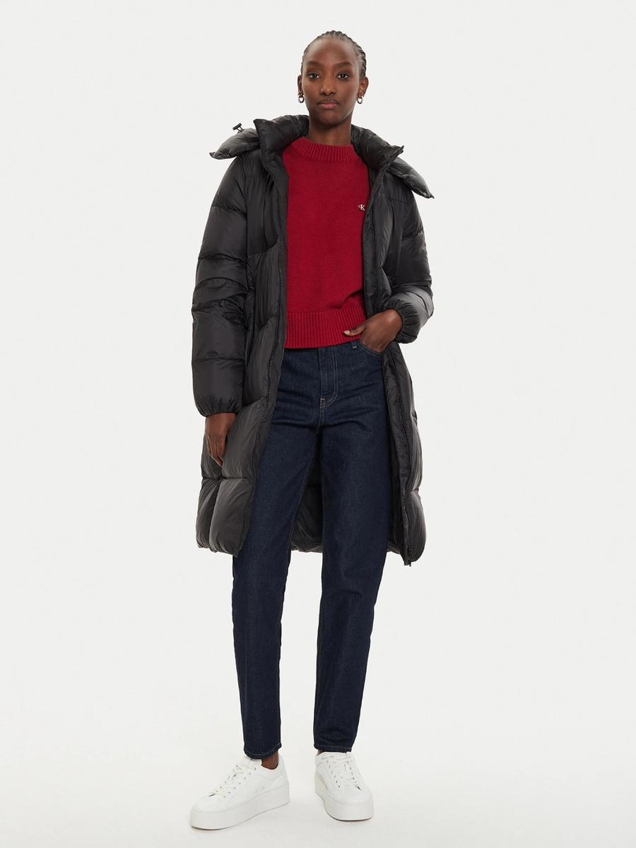 detail Calvin Klein dámská černá bunda