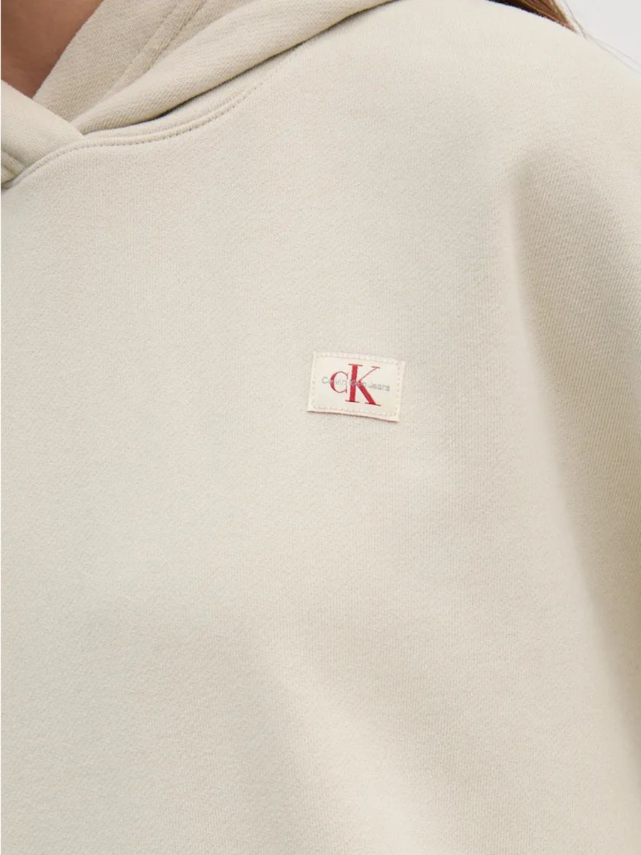 detail Calvin Klein dámská béžová mikina