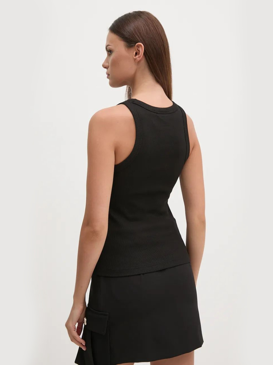 detail Calvin Klein dámské černé tílko