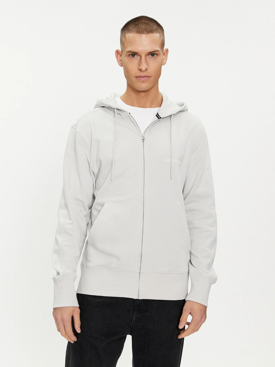 detail Calvin Klein pánská šedá mikina