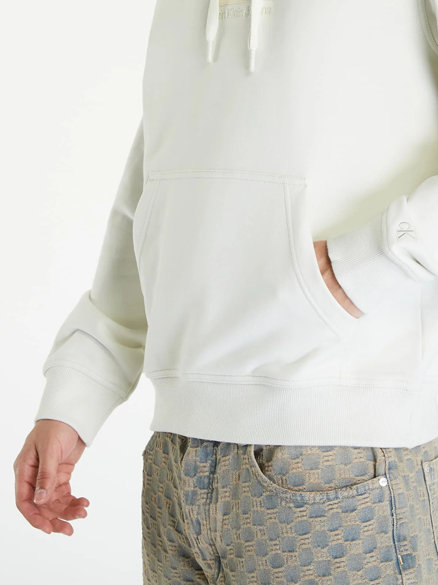 detail Calvin Klein pánská světle zelená mikina