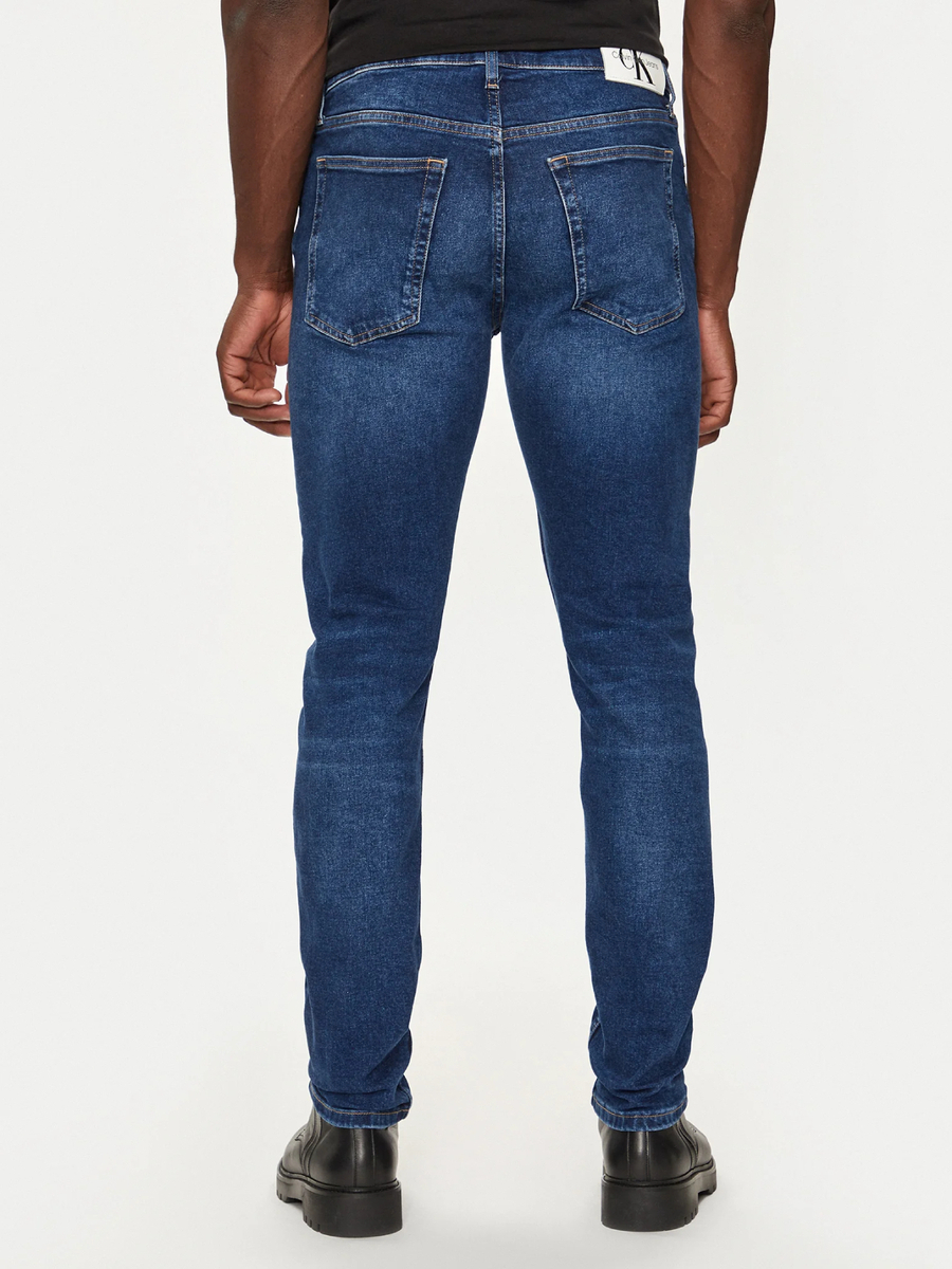 detail Calvin Klein pánské modré džíny