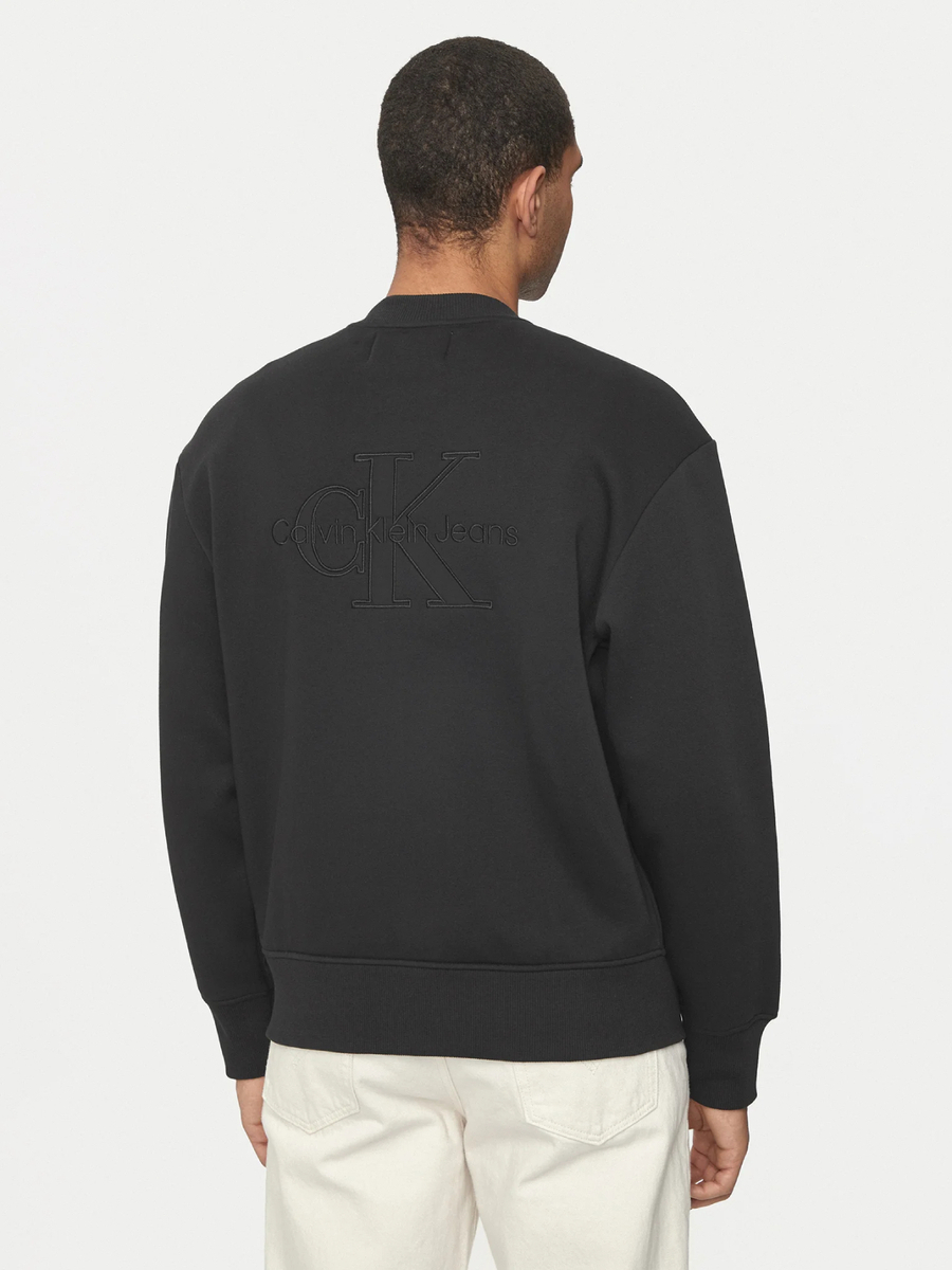 detail Calvin Klein pánská černá mikina