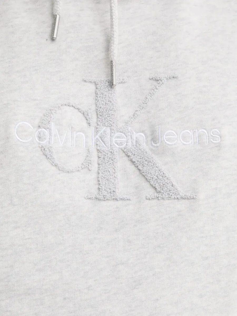 detail Calvin Klein pánská šedá mikina