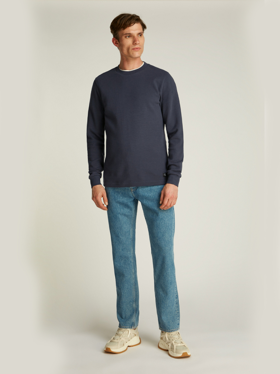 detail Calvin Klein pánská tmavě šedá mikina