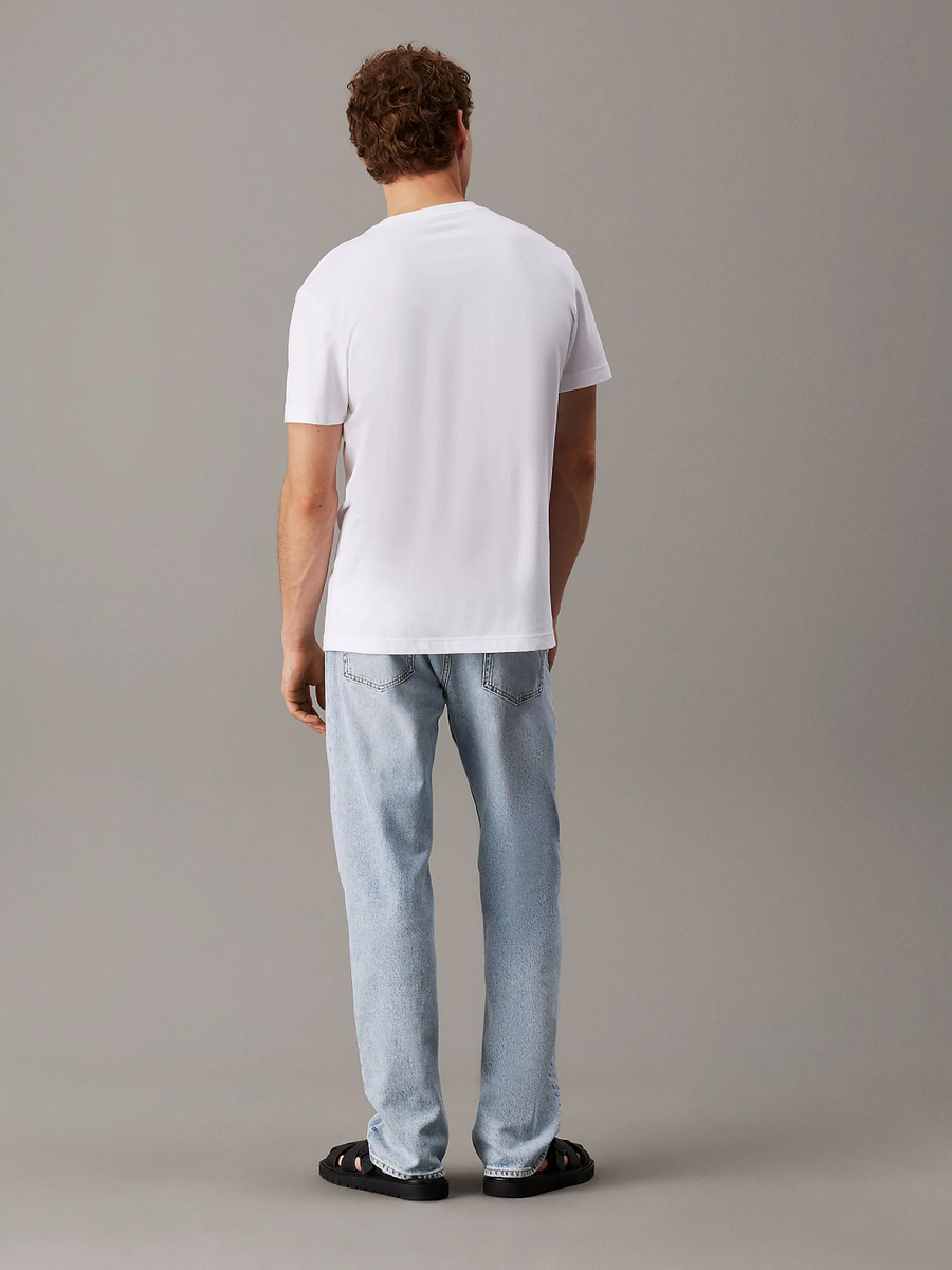detail Calvin Klein pánské bílé tričko