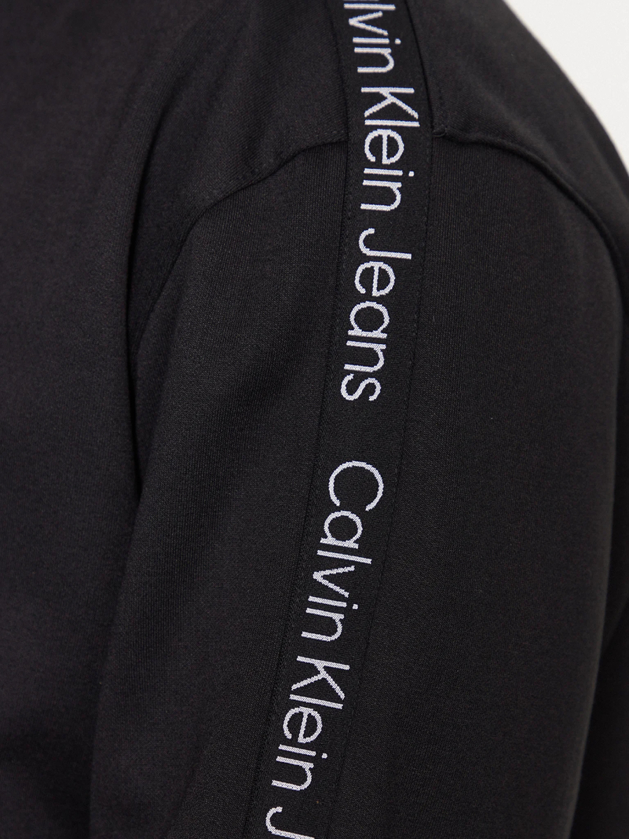 detail Calvin Klein pánská černá mikina