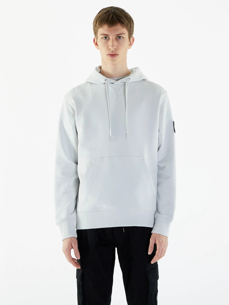 detail Calvin Klein pánská šedá mikina