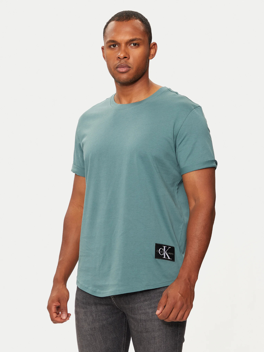 detail Calvin Klein pánské zelené tričko