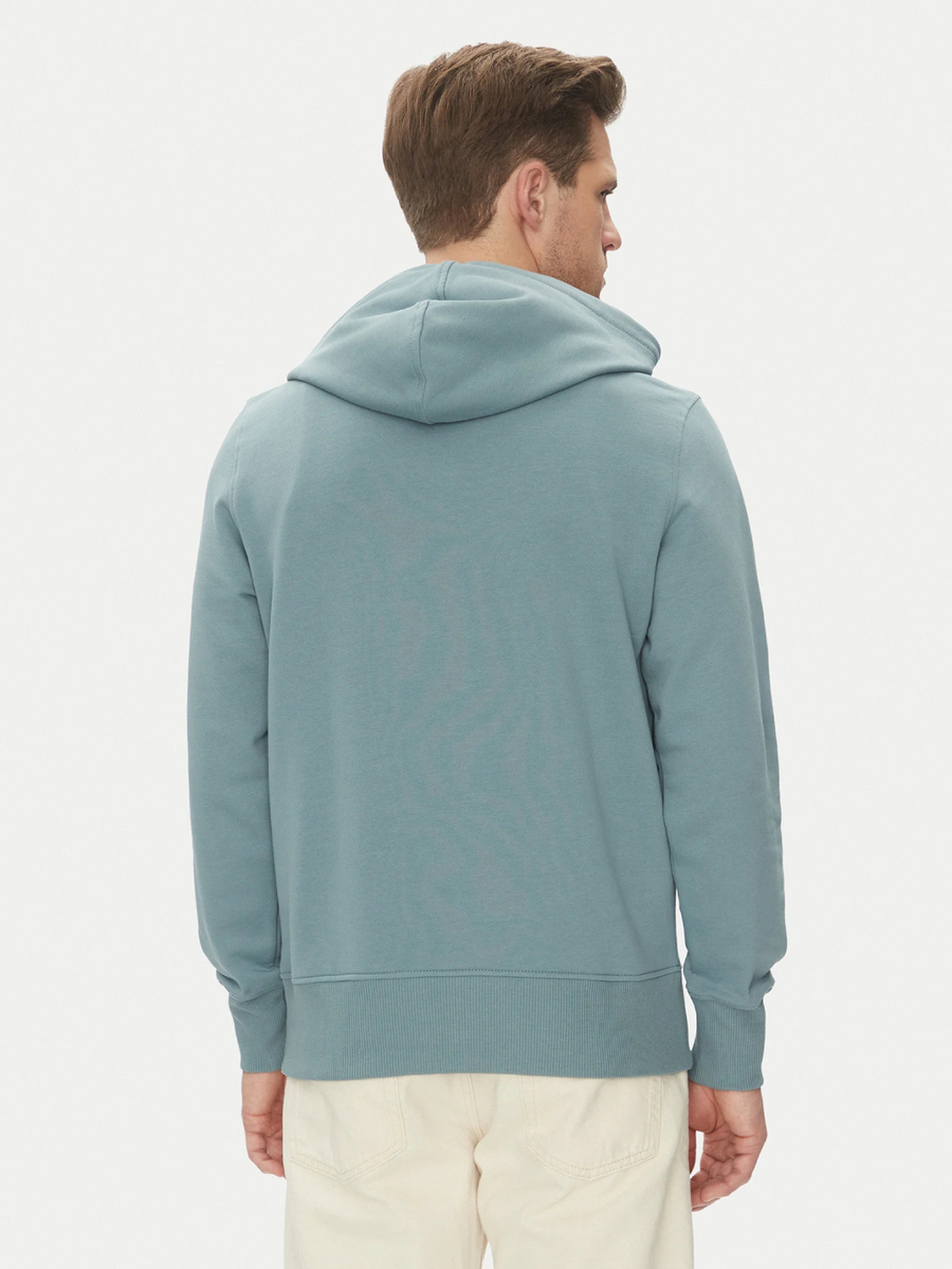 detail Calvin Klein pánská tyrkysová mikina