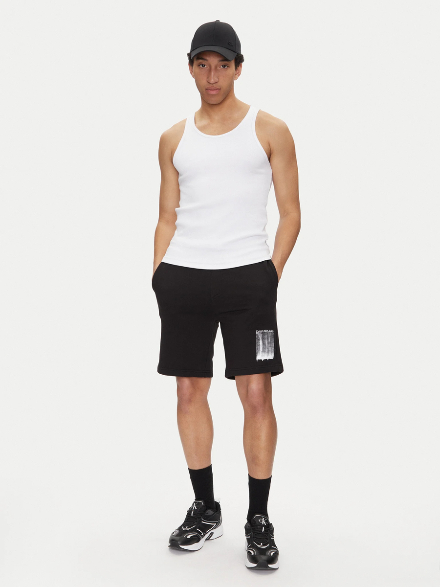 detail Calvin Klein pánské černé šortky