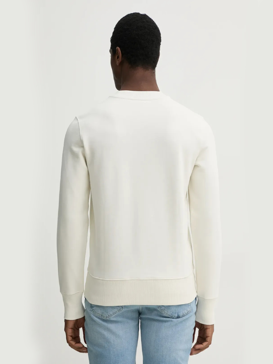 detail Calvin Klein pánská krémová mikina