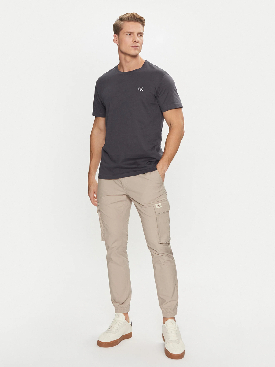 detail Calvin Klein pánské béžové cargo kalhoty