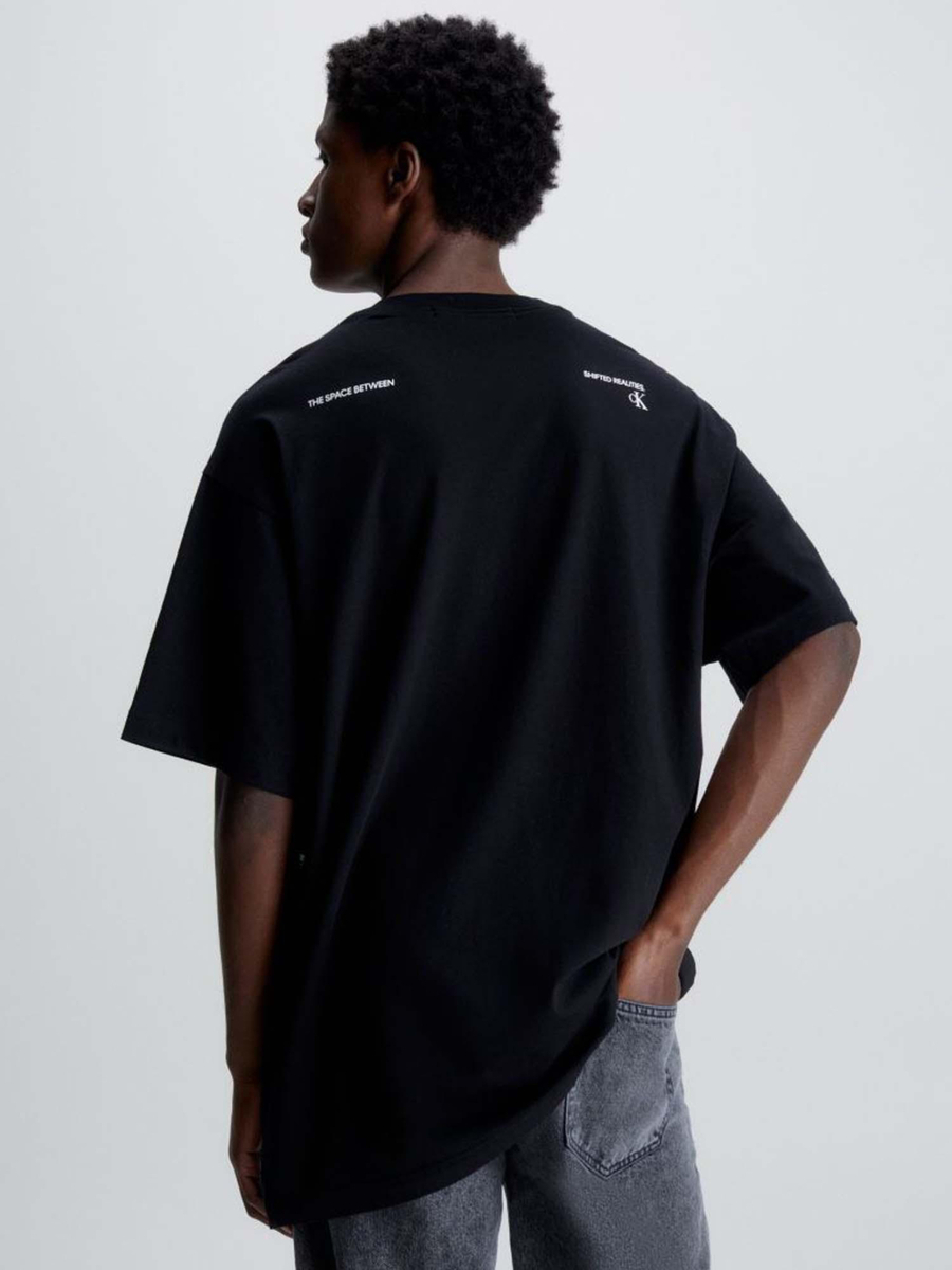 detail Calvin Klein pánské černé tričko