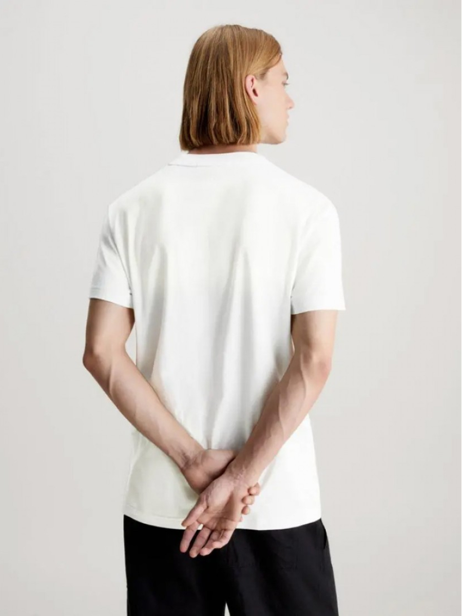 detail Calvin Klein pánské béžové tričko