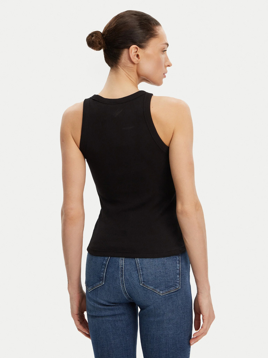 detail Calvin Klein dámské černé tílko