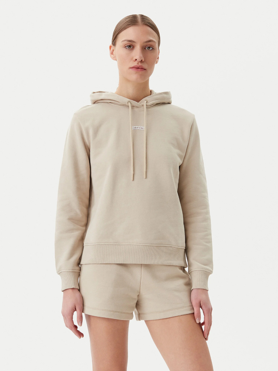 detail Calvin Klein dámská béžová mikina