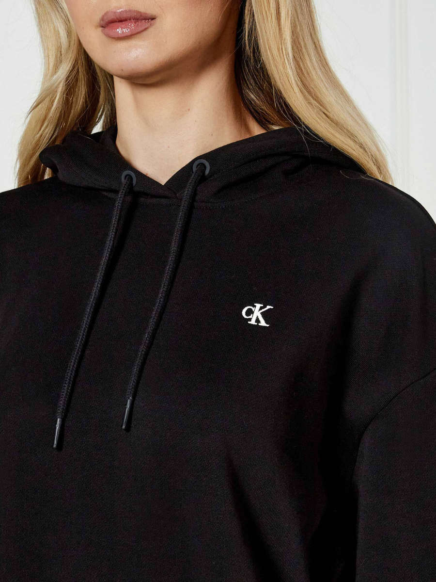 detail Calvin Klein dámská černá mikina