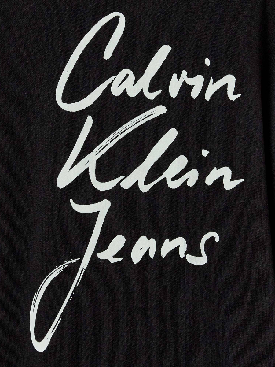 detail Calvin Klein dámská černá mikina