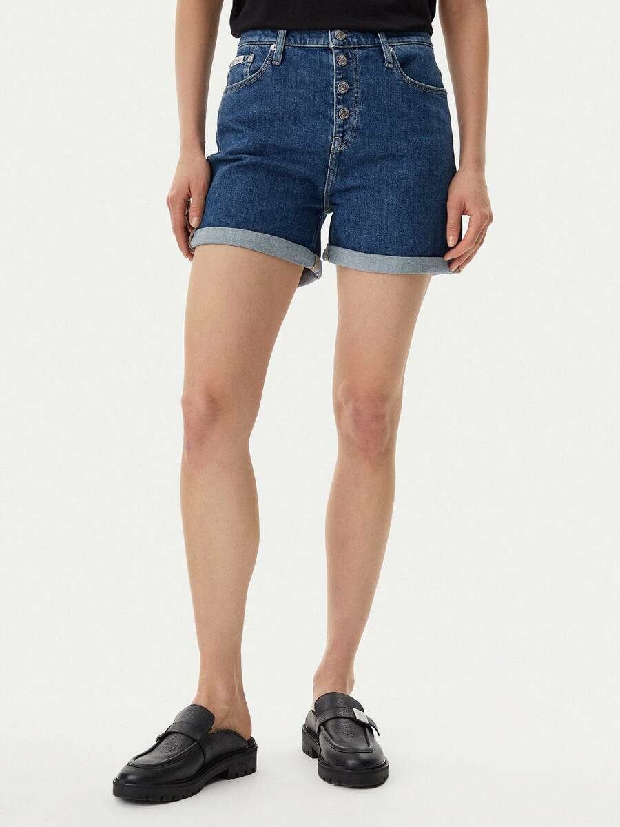 detail Calvin Klein dámské džínové šortky Mom
