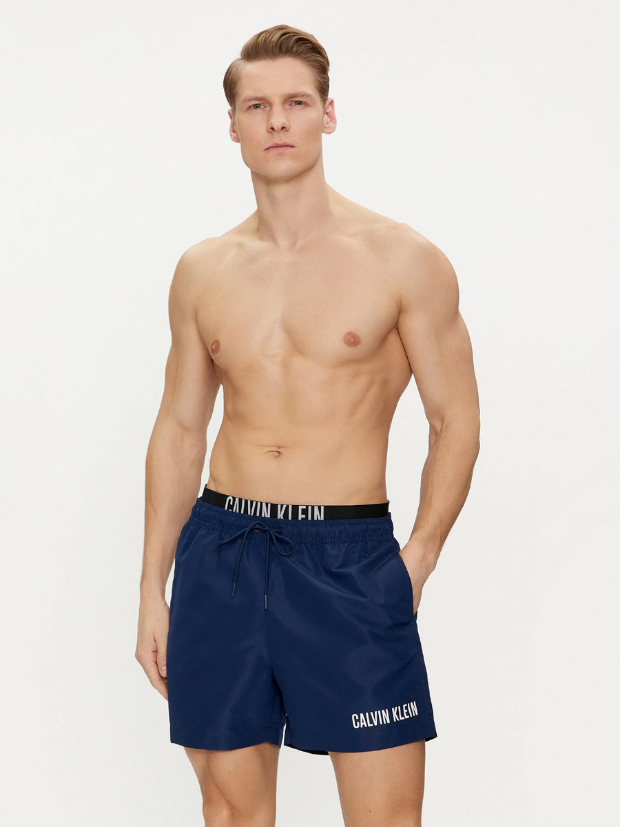 detail Calvin Klein pánské modré plavky