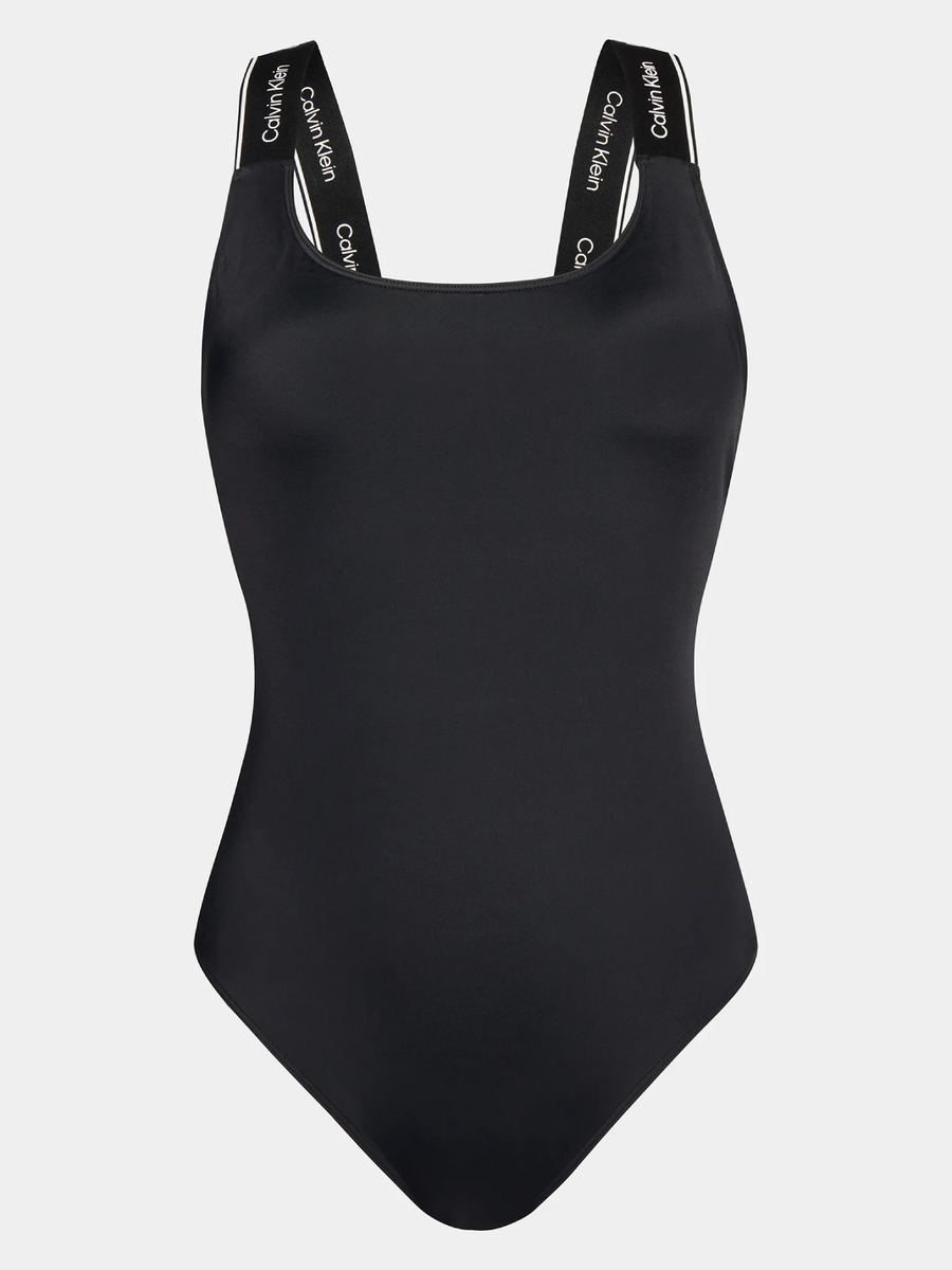 detail Calvin Klein dámské černé jednodílné plavky