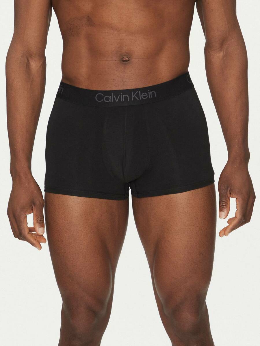 detail Calvin Klein pánské černé boxerky 3 pack