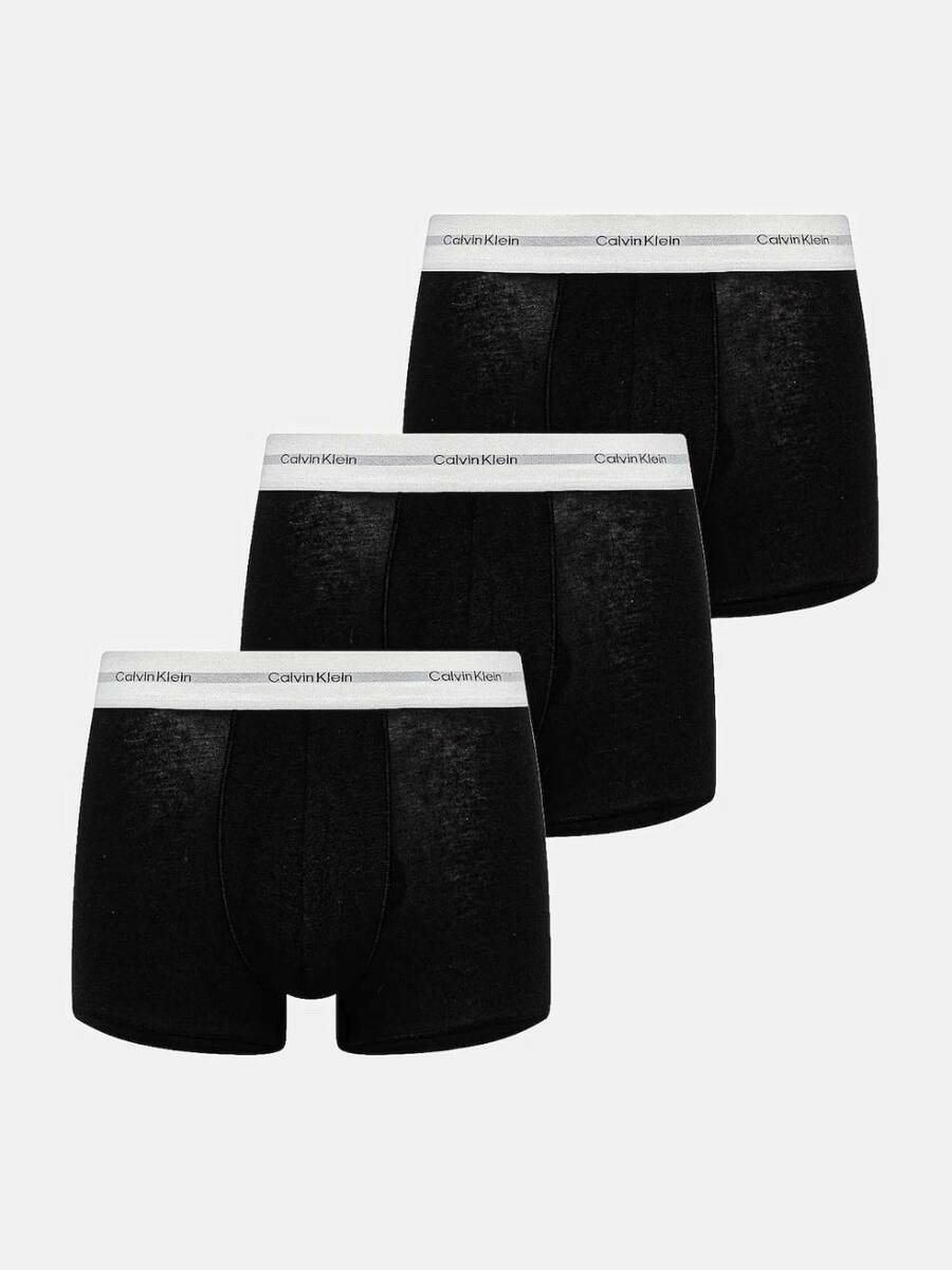 detail Calvin Klein pánské černé boxerky 3 pack