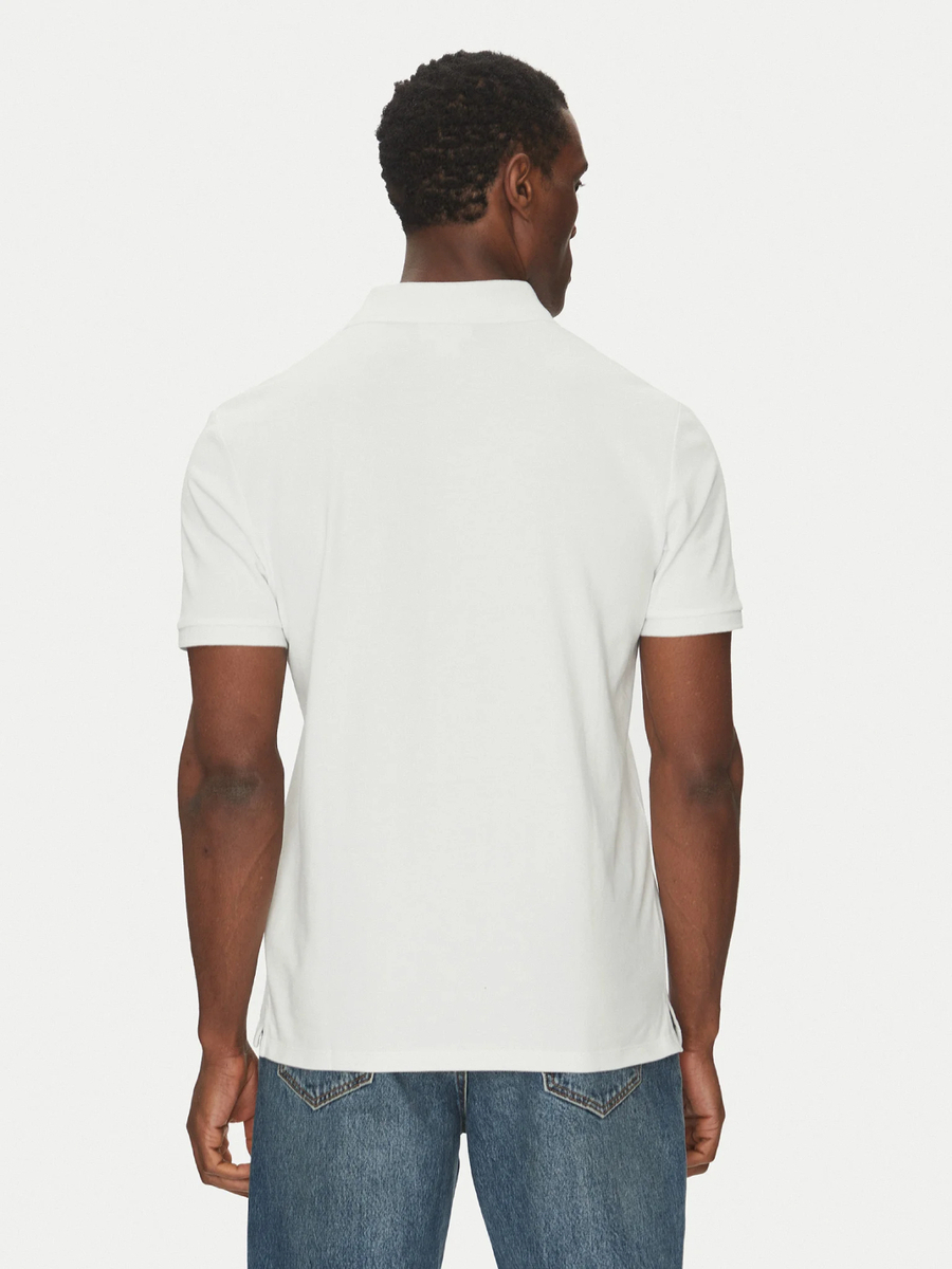 detail Calvin Klein pánské bílé polo tričko