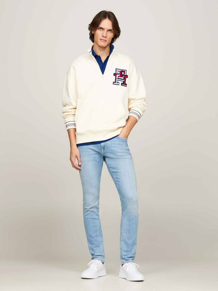 detail Tommy Hilfiger pánské světle modré džíny Bleecker