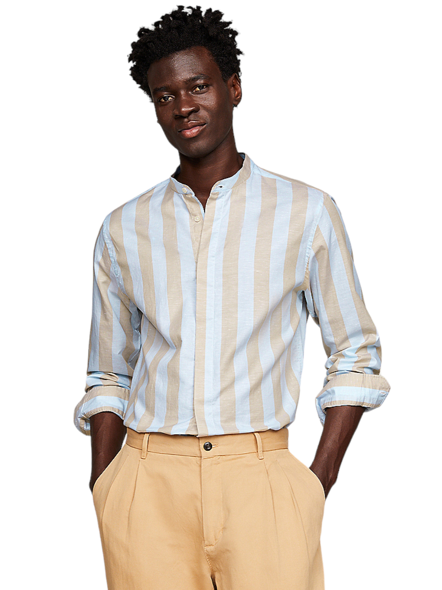 detail Tommy Hilfiger pánská pruhovaná košile