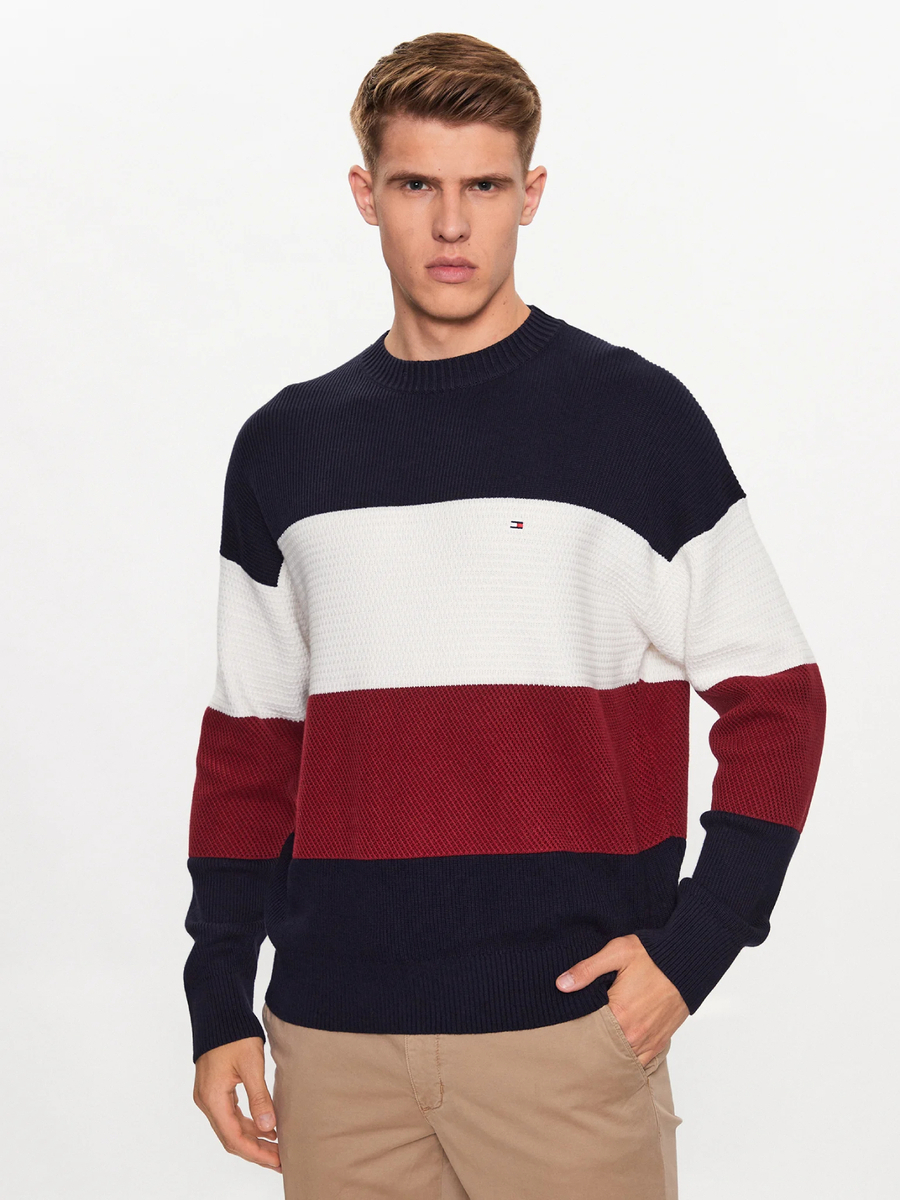 detail Tommy Hilfiger pánský svetr