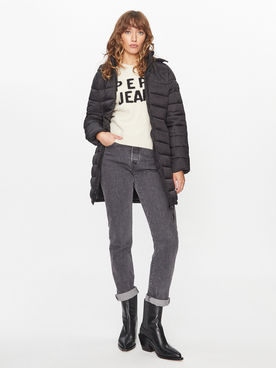 detail Pepe Jeans dámská černá bunda