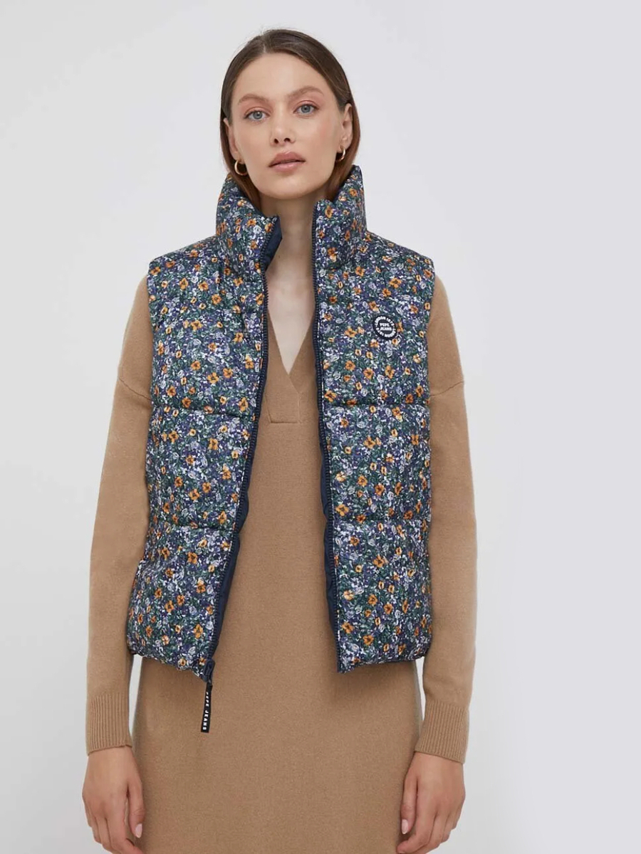 detail Pepe Jeans dámská oboustranná vesta