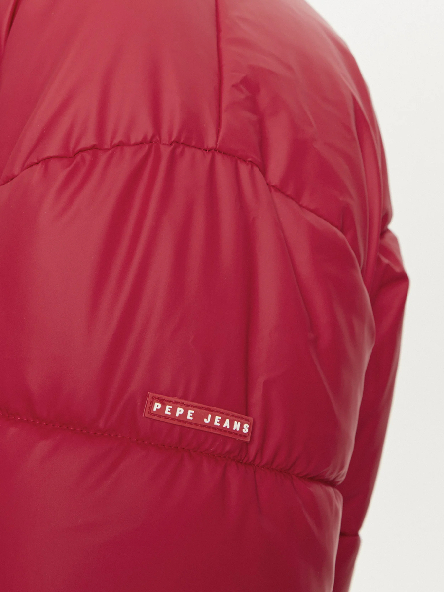 detail Pepe Jeans dámská červená bunda