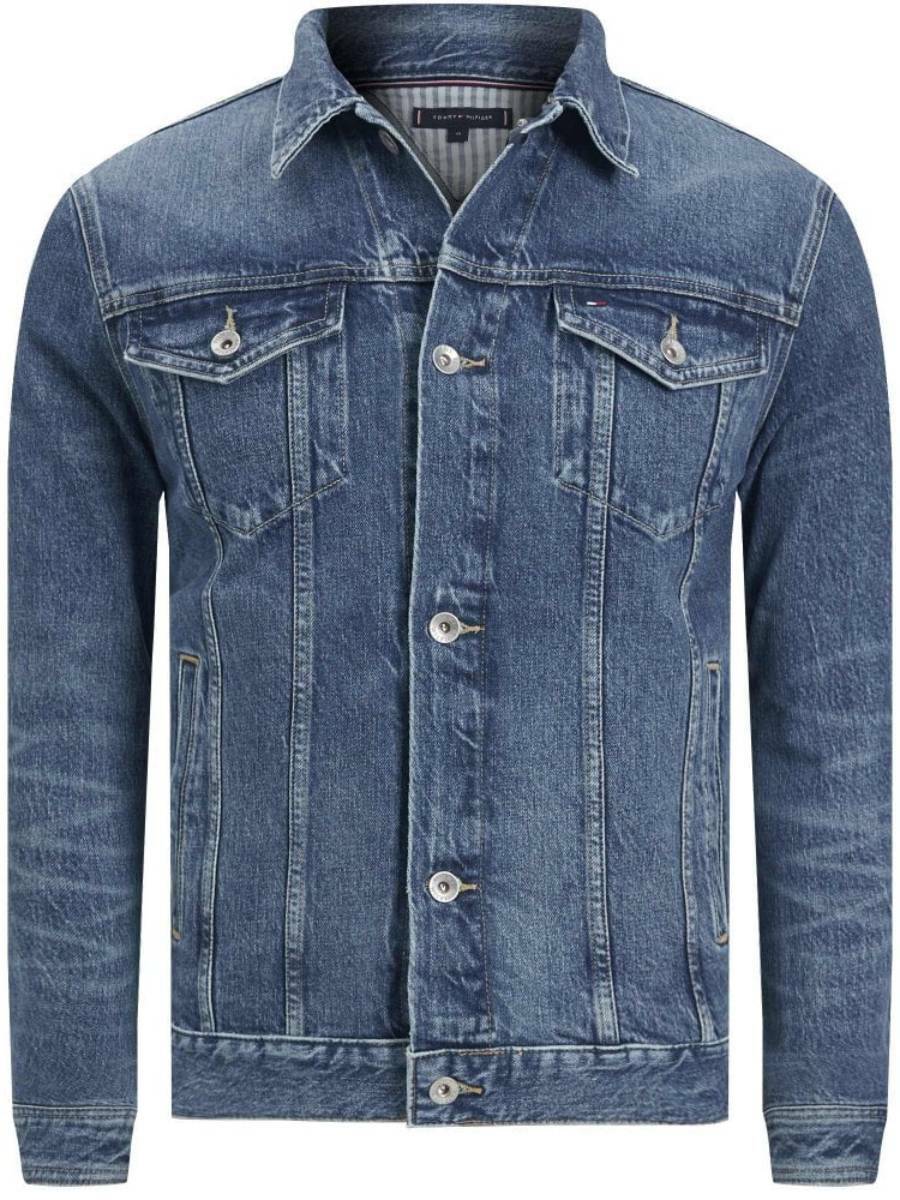 detail Tommy Hilfiger pánská džínová bunda Trucker