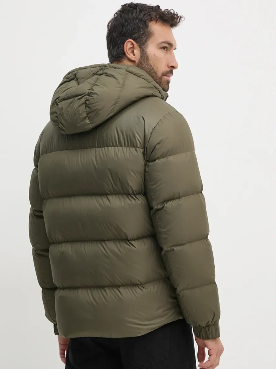 detail Tommy Hilfiger pánská khaki zelená bunda