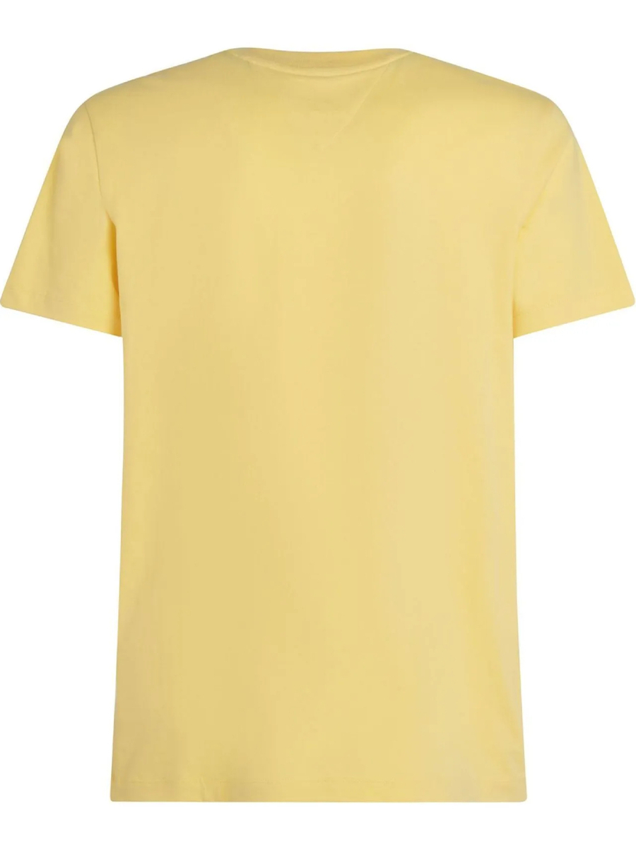 detail Tommy Hilfiger pánské žluté tričko