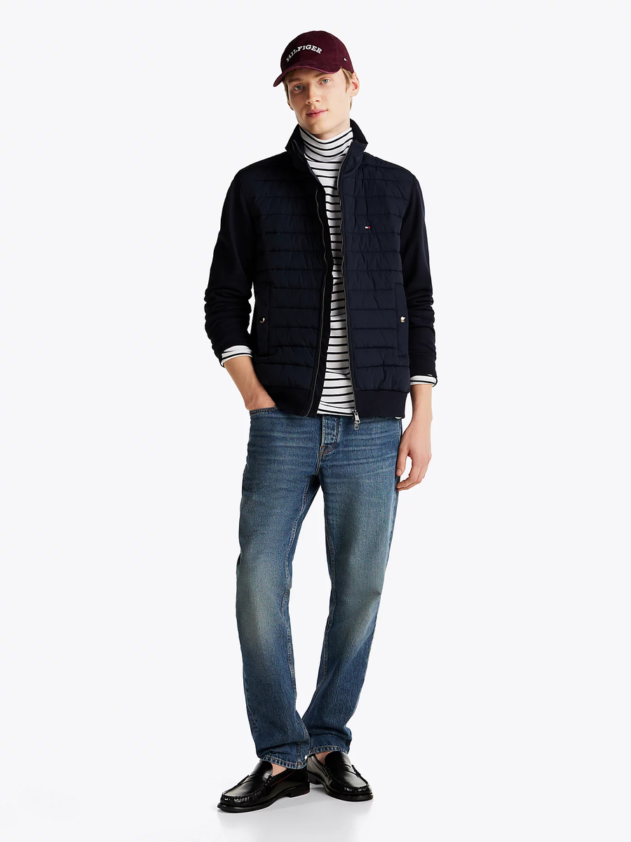 detail Tommy Hilfiger pánská tmavě modrá mikina